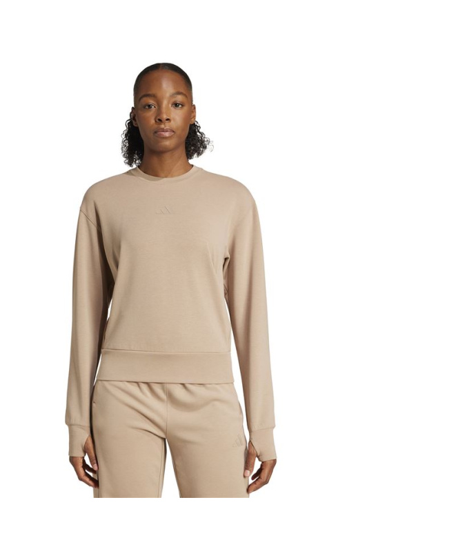 Moletom Mulher adidas D4T Knit Crew para...
