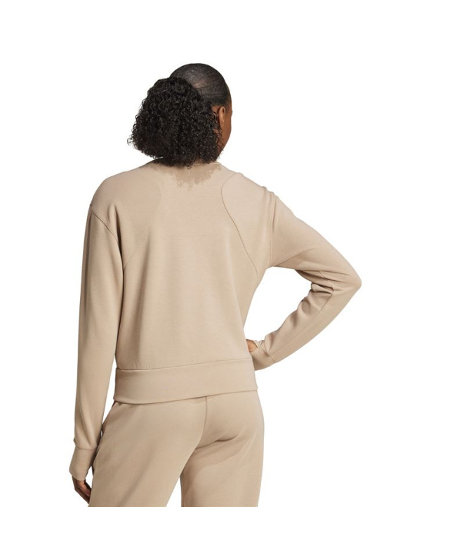 Moletom Mulher adidas D4T Knit Crew para...