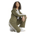 Pantalon adidas 3-Stripes FL Oh Femme coloris olive strata et blanc