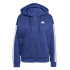 Fato de treino adidas 3-Stripes FL FZ HD Mulher azul escuro/branco
