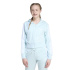 Menina adidas Jg 3-Stripes Ft Fz Cro Moletom meninas, verde menta/branco