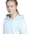Menina adidas Jg 3-Stripes Ft Fz Cro Moletom meninas, verde menta/branco
