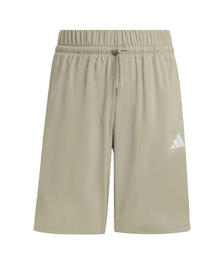 Calça Infantil adidas 3-Stripes Wv Sh, cor prata/branca
