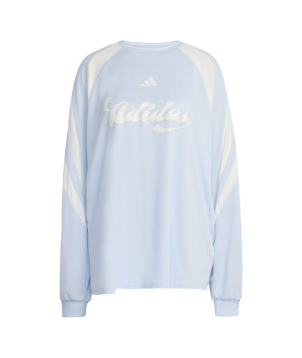 T-shirt adidas Her LS Femme bleu/blanc