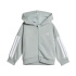Fato de treino adidas 3-Stripes Fz Fl Jog Infantil Sama/Branco