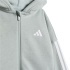 Fato de treino adidas 3-Stripes Fz Fl Jog Infantil Sama/Branco