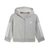 Survêtement adidas 3Stripes Fz Fl Jog Enfant , gris/noir