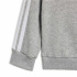 Fato de treino treino Infantil adidas 3Stripes Fz Fl, cinza/preto.