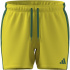 Fato de banho Natação adidas 3-Stripes de 5 polegadas, Homem amarelo/verde