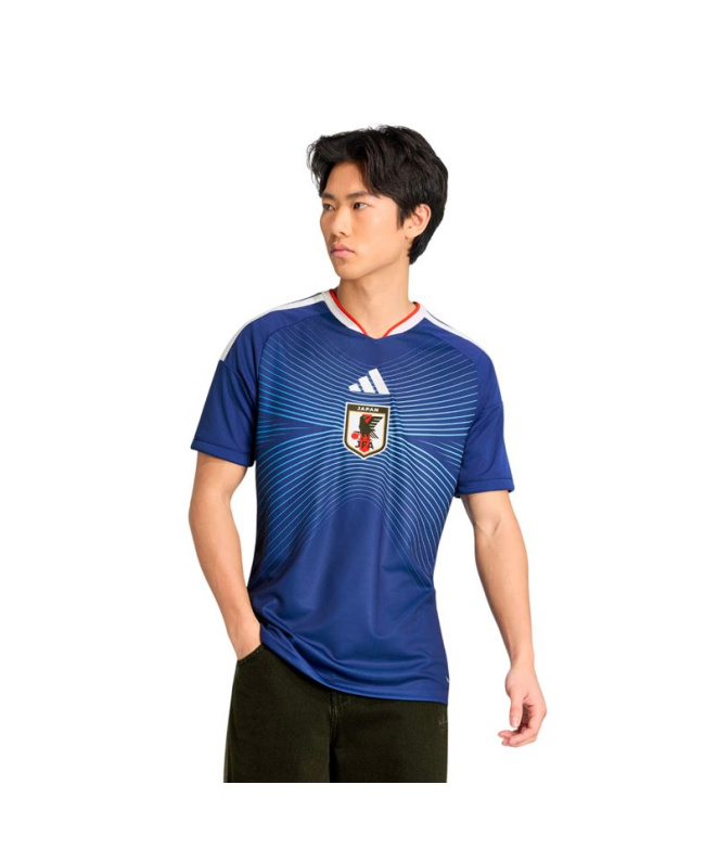 Camiseta Futebol Homem adidas Japão azul