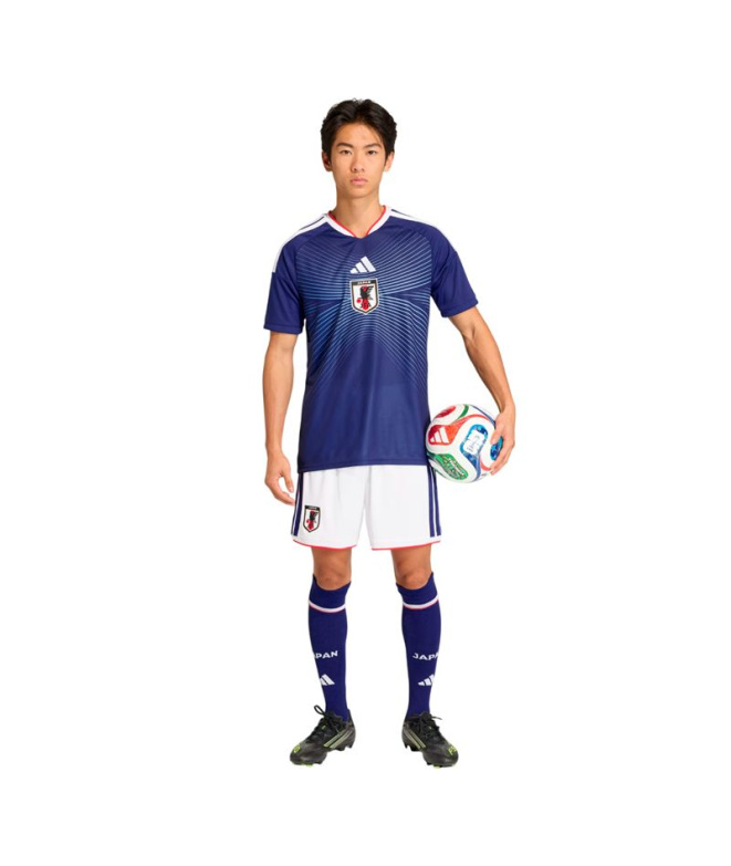 Camiseta Futebol Homem adidas Japão azul