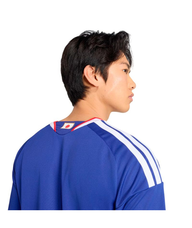 Camiseta Futebol Homem adidas Japão azul