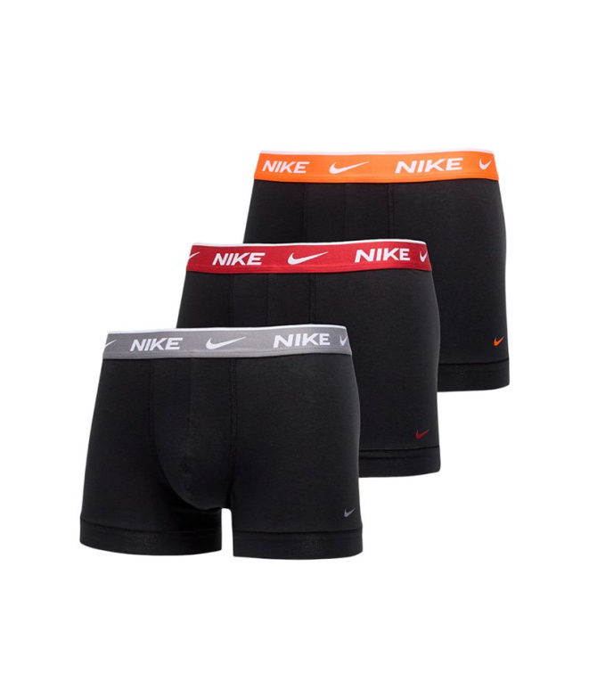 Slip Nike en coton stretch, lot de 3, noir et...