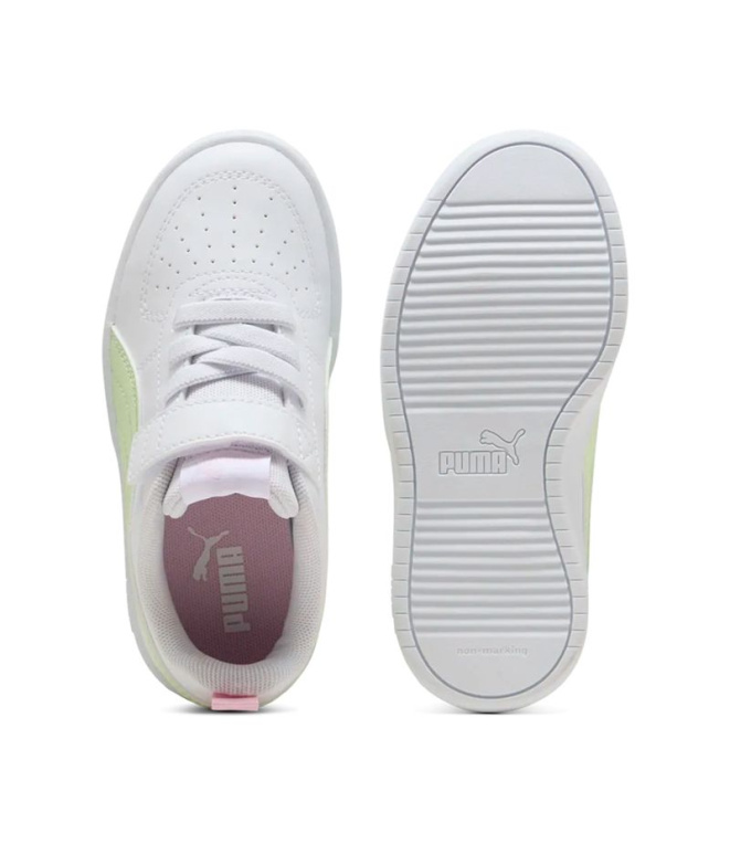 Zapatillas Puma Rickie Ac+ Ps, White-Wild, Niño