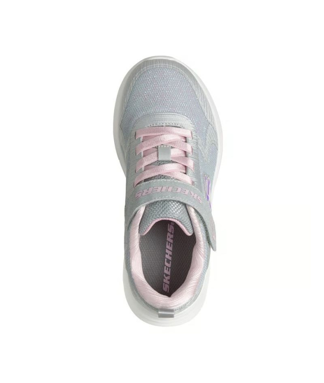 Zapatillas Skechers Wave 92 Niña Light Gray Mesh