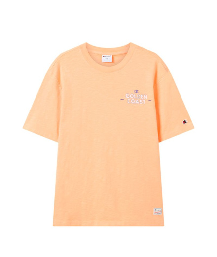 Camiseta Champion Ss Hombre Naranja