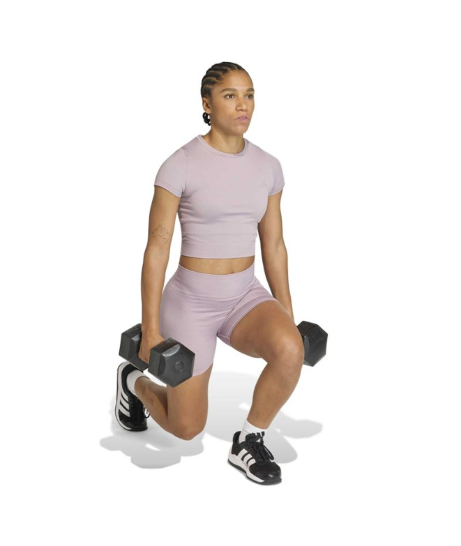 T-shirt Fitness adidas We Knit Femme motif...