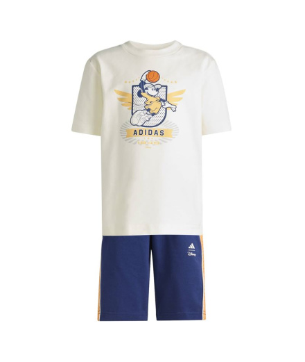 Conjunto adidas Lk Dy Mm Set Infantil Blanco/Napu