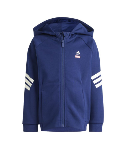 Chaqueta adidas Lk Mrvl Sm Tt Infantil Azul Oscuro/Blanco