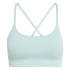 Fitness Sutiã esportivo Mulher adidas All Me Rib Ls, cor sálvia