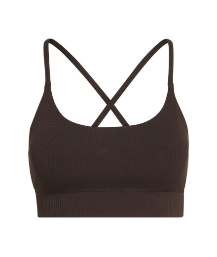 Brassiere de sport adidas All Me Rib LS Aurora Fitness Femme