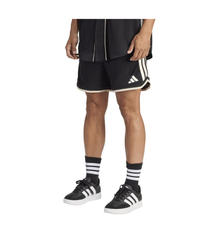 Pantalones adidas Sta Seas Sho Hombre Negro/Blanco