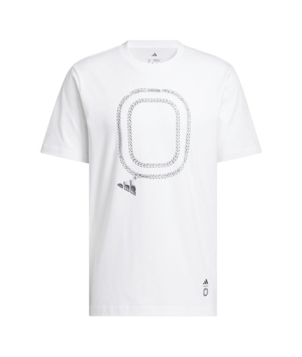Camiseta branca Homem adidas Overtime