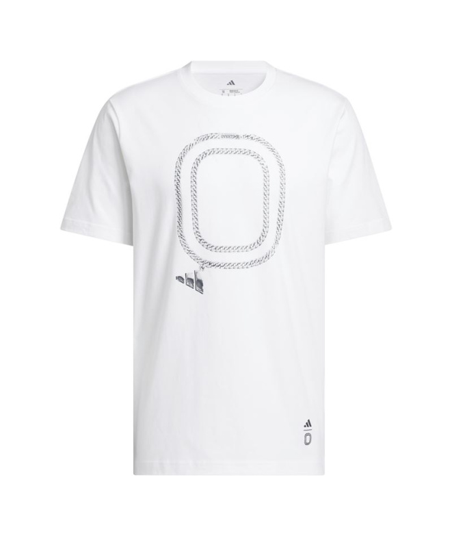 T-shirt blanc adidas Overtime Homme