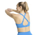 Sutiã esportivo Fitness Mulher adidas Opt Hs, azul.