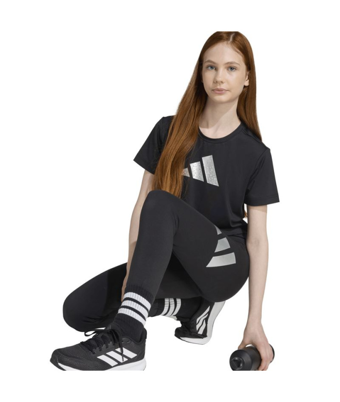Collants adidas Jg Glam Leg Fille , noir/palme