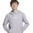 Sudadera adidas Lin Fl Hd Infantil Gris/ Blanco