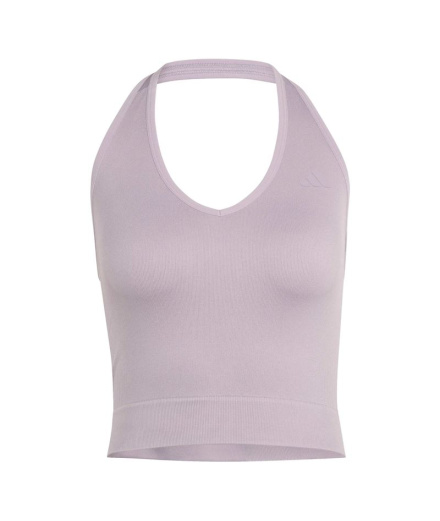 T-shirt Fitness adidas We Knit Htnck Femme couleur figue,...