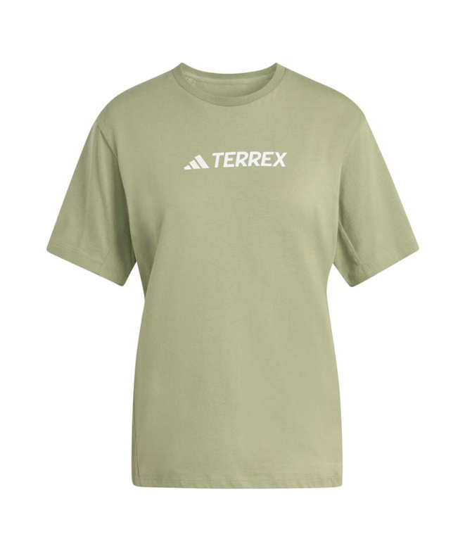 Camiseta Mulher adidas Tx Logo Green Montanha