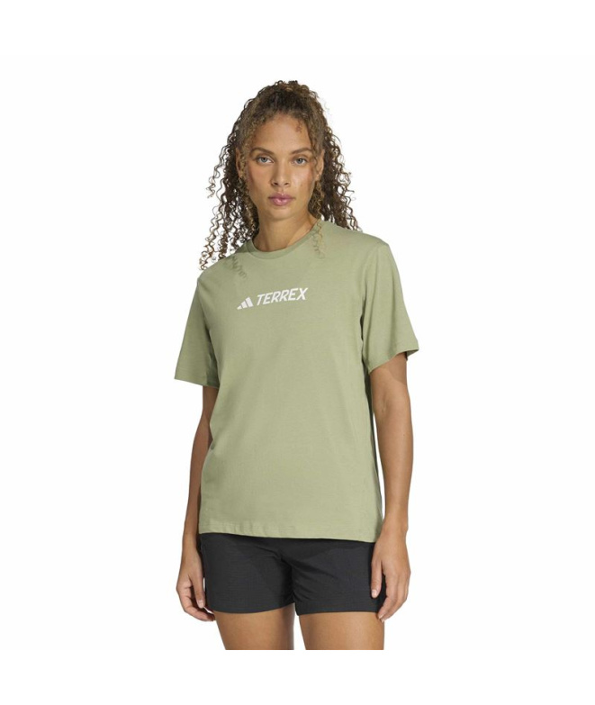 Camiseta Mulher adidas Tx Logo Green Montanha