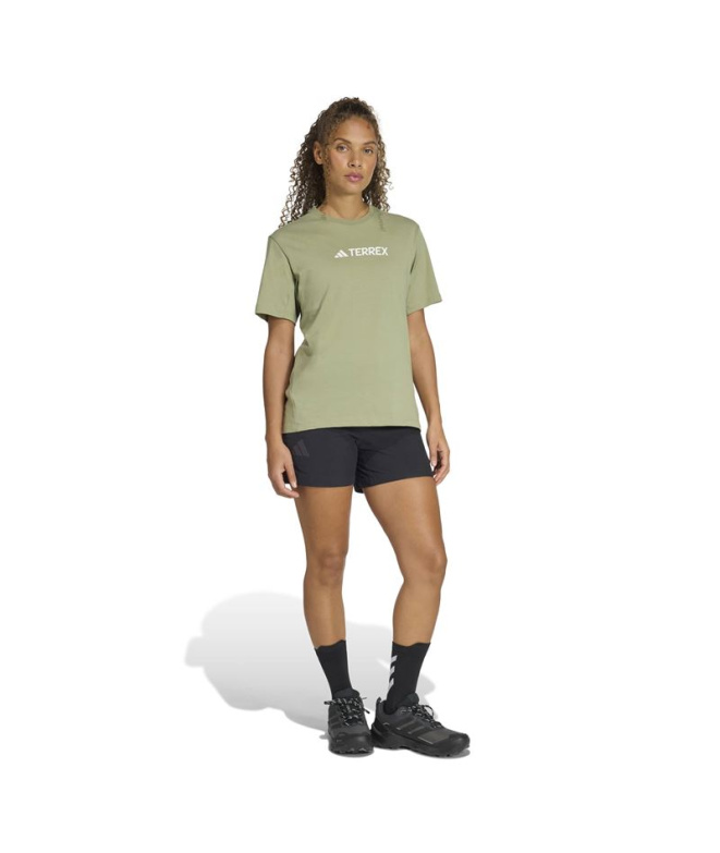 Camiseta Mulher adidas Tx Logo Green Montanha