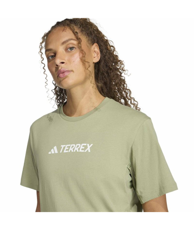 Camiseta Mulher adidas Tx Logo Green Montanha