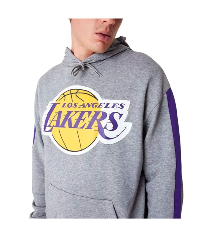 New Era NBA Colour Block LA Moletom Cinza...