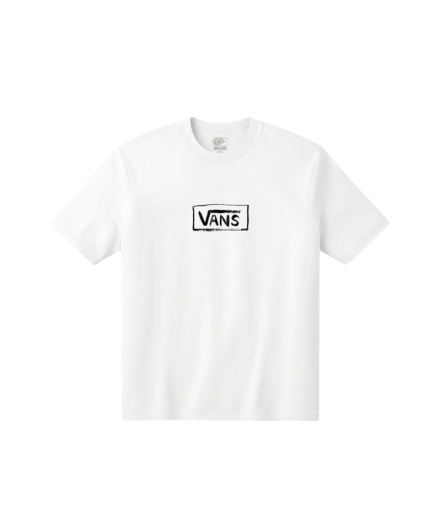 Camiseta Vans Vans On Canvas Ss White Niño