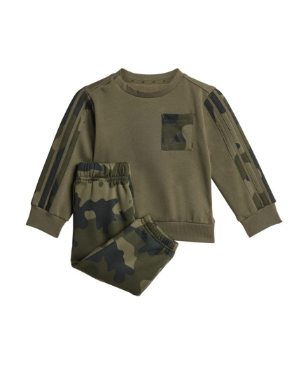 Set Conjunto Inf Camo Fl Infantil adidas Escuro