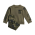 Set Conjunto Inf Camo Fl Infantil adidas Escuro