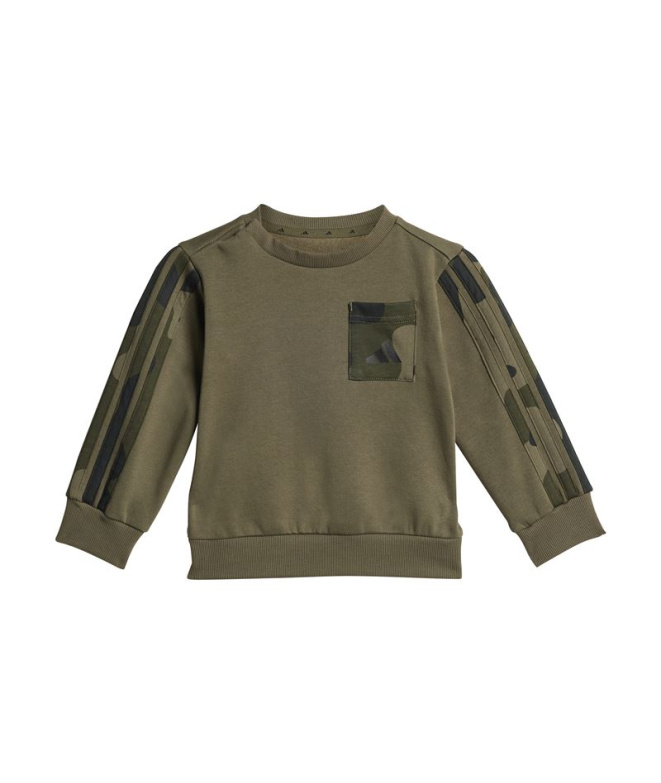 Set Conjunto Inf Camo Fl Infantil adidas Escuro