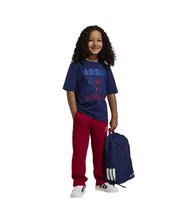 Camiseta adidas Lk Mrvl Sm Infantil Azul...