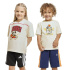 Camiseta adidas Lk Dy Mm Infantil Blanco/Granate/Negro