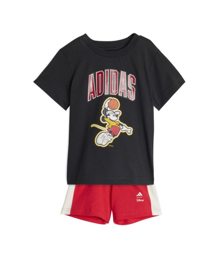 Conjunto adidas Dy Mm Set Infantil Negro/Blanco