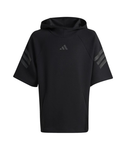 Sudadera adidas Fi 3 Bandas Ss Hd Infantil Negro/Negro