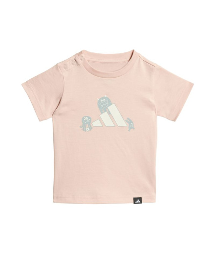 Camiseta adidas Tirons Infantil Rosa rubor