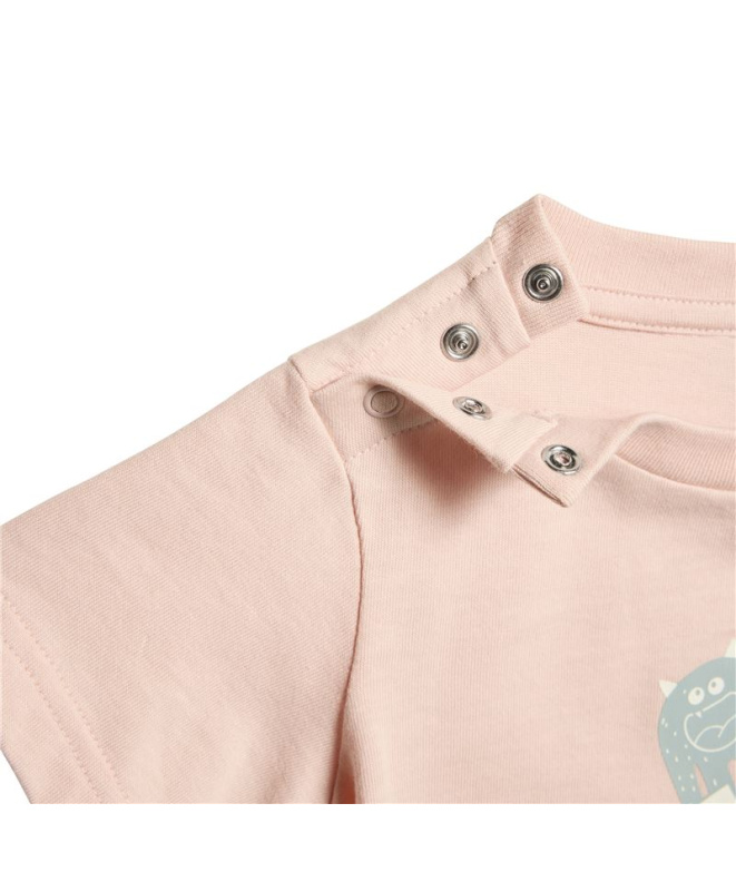 Camiseta adidas Tirons Infantil Rosa rubor