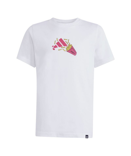 T-shirt blanc adidas Food Enfant