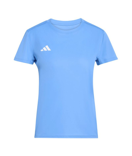 Camiseta Running Mulher Adidas Adizero, azul-claro.