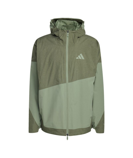 Casaco Montanha Homem adidas Xpl 2L Rain, cor Estoli/Verde